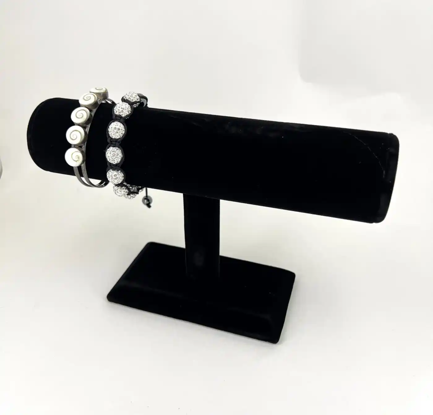 Destockage: Lot de 5 Joncs Présentoir Bijoux pour Bracelets en Feutrine 