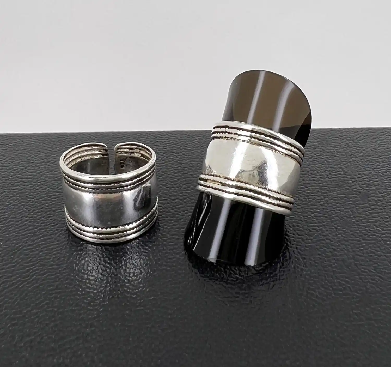 Bague Jonc argent Formes Lisses 