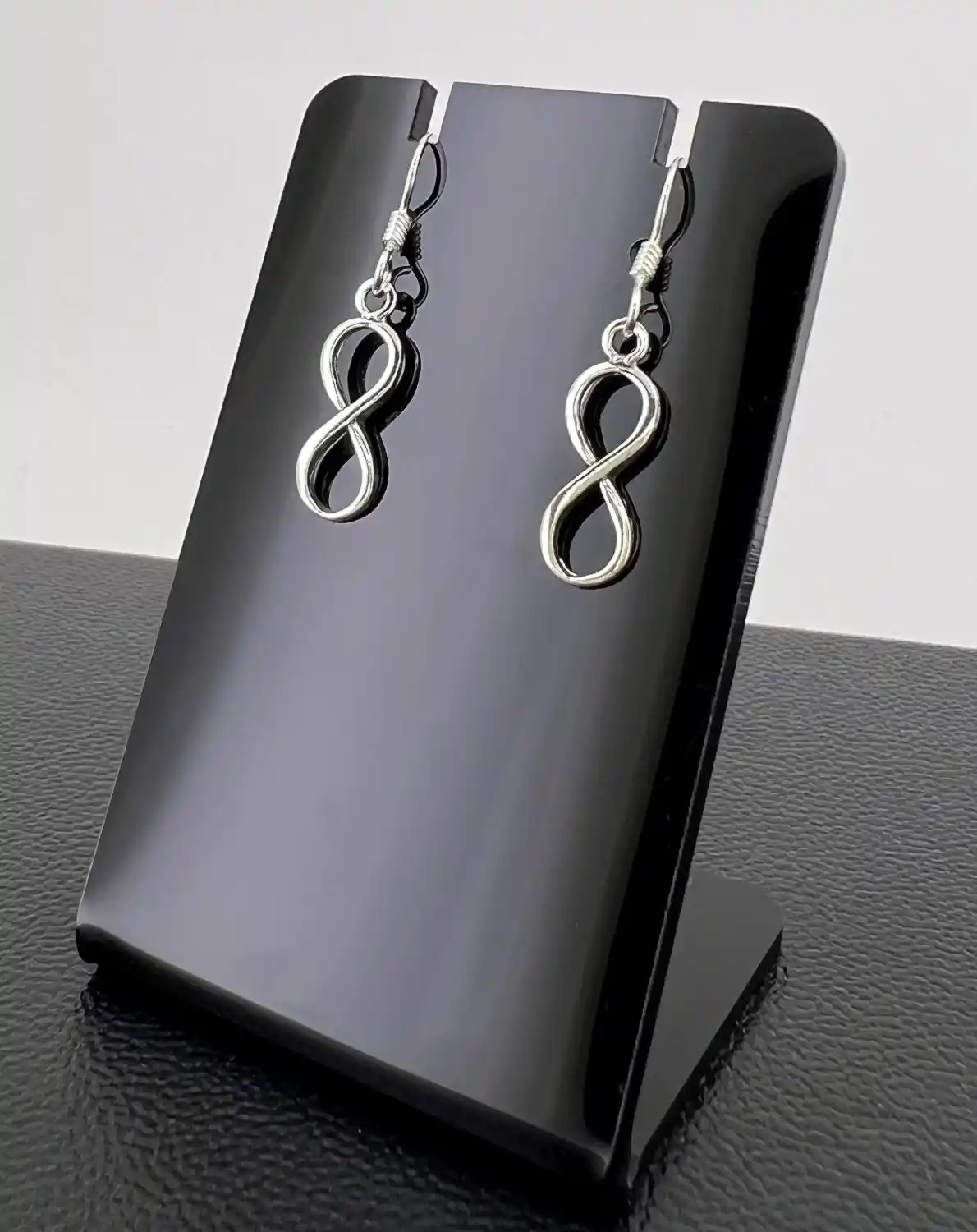 Paire de Boucles d'Oreilles Infini en Argent 92.5 