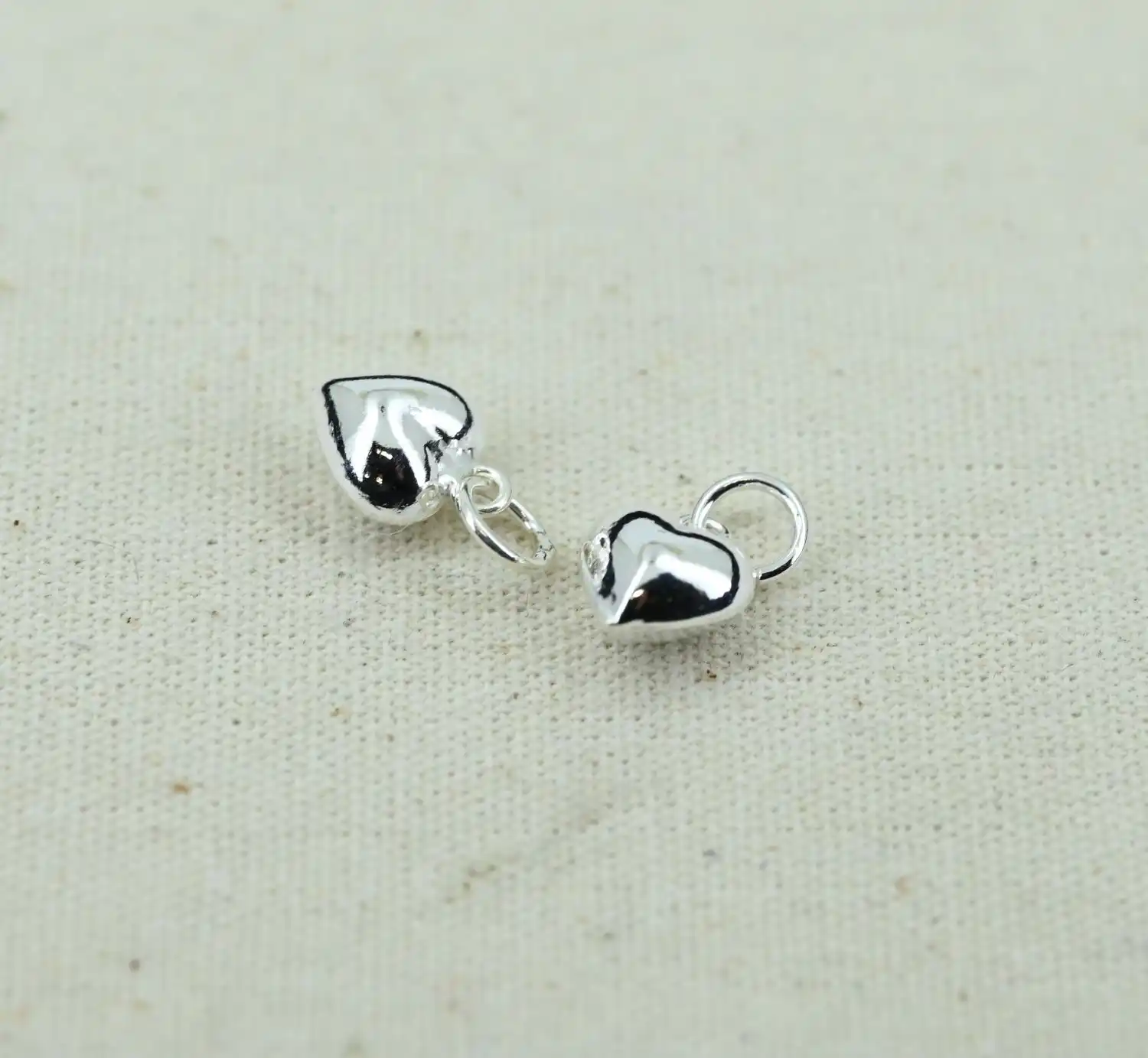 Apprêts - Lot de 5 Coeurs à Monter en Argent 92.5 