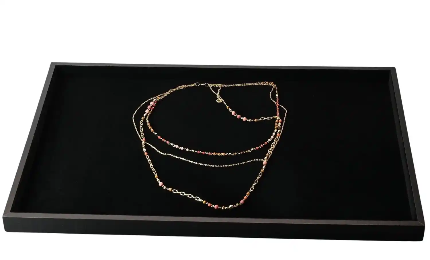Lot de 10 Grands Plateau Bijoutier Présentation Fond Plat 60 x 40 x 3 cm 