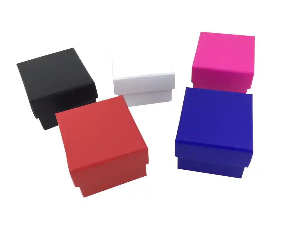 10 Boîtes Cadeau pour Bague - 5 x 4,5 x 3 cm - 5 Couleurs 