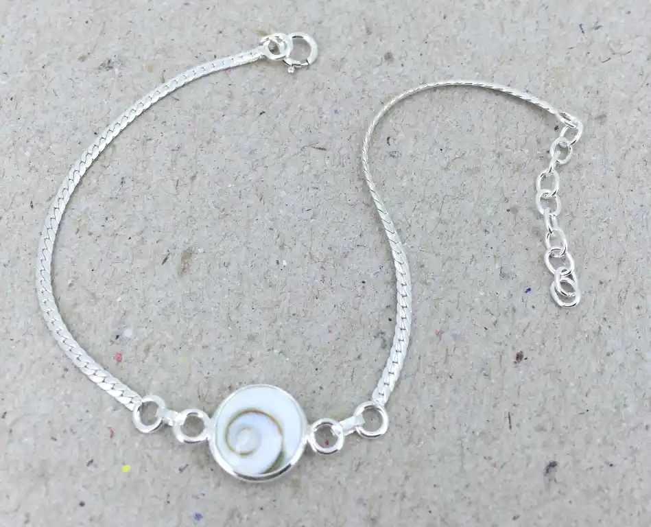 Bracelet Argent Oeil de Sainte Lucie et Argent 