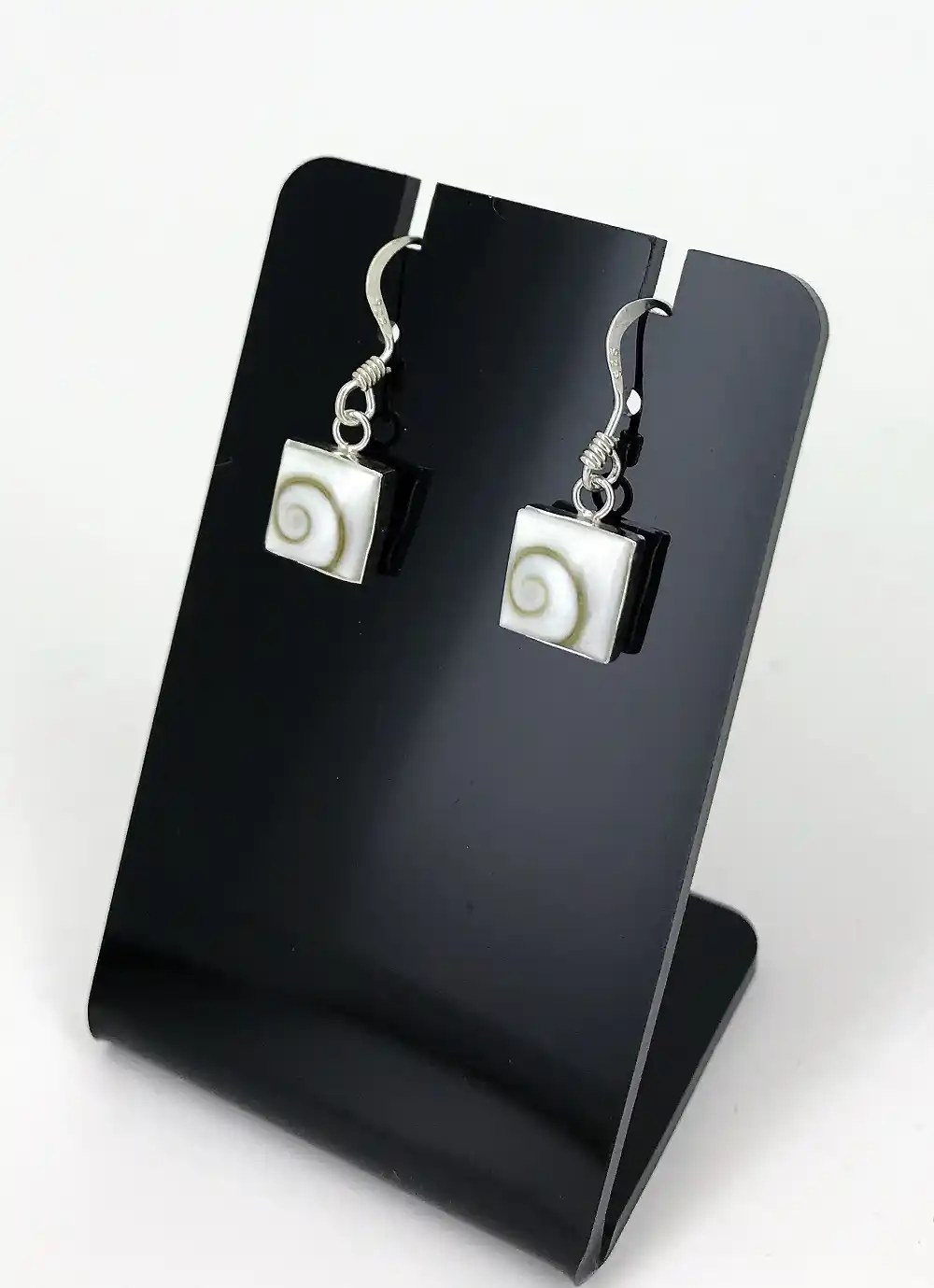 Boucles d'Oreilles Argent Oeil de Sainte Lucie 