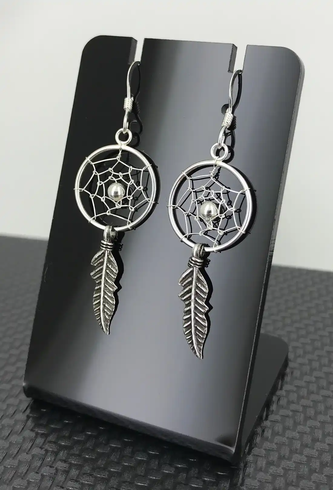 Paire de Boucles d'Oreilles Attrape rêve en Argent 92.5 