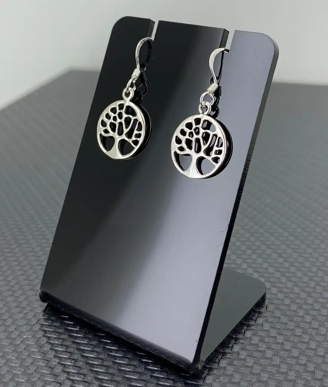 Paire de Boucles d'Oreilles Arbre de Vie en Argent 92.5 