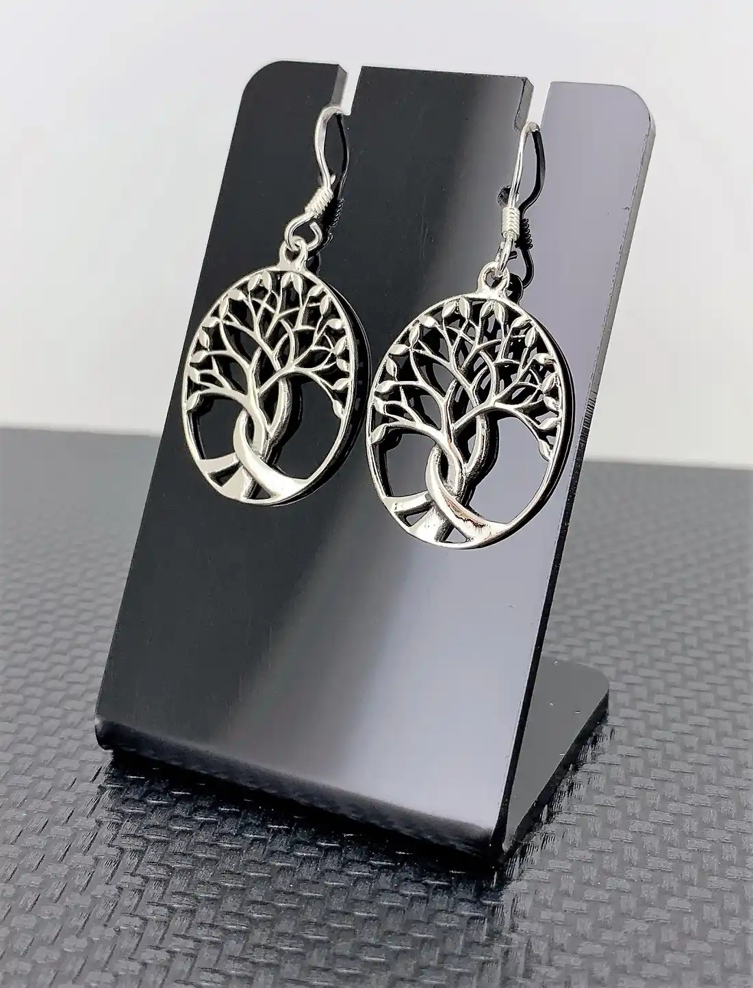 Paire de Boucles d'Oreilles Arbre de Vie en Argent 92.5 