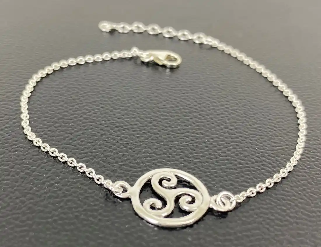 Bracelet Sigle Triskèle en Argent 92.5 