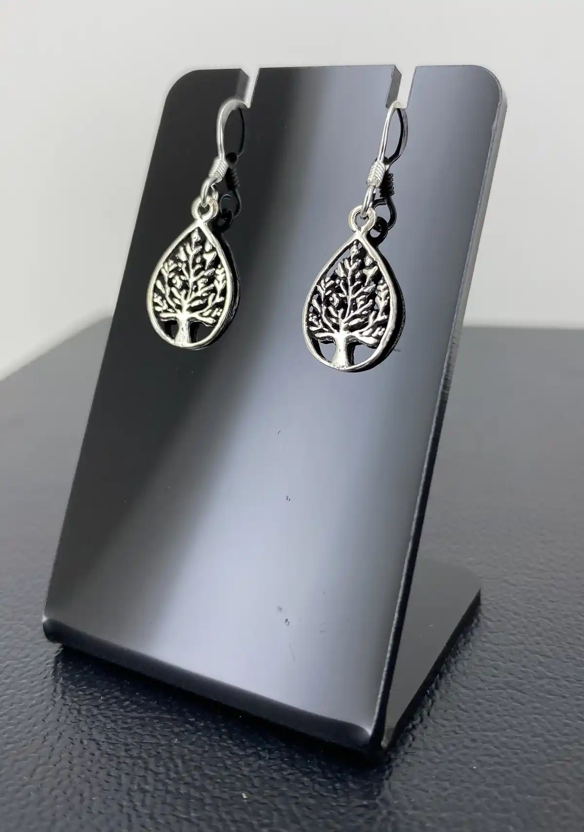 Paire de Boucles d'Oreilles Arbre de Vie en Argent 92.5 