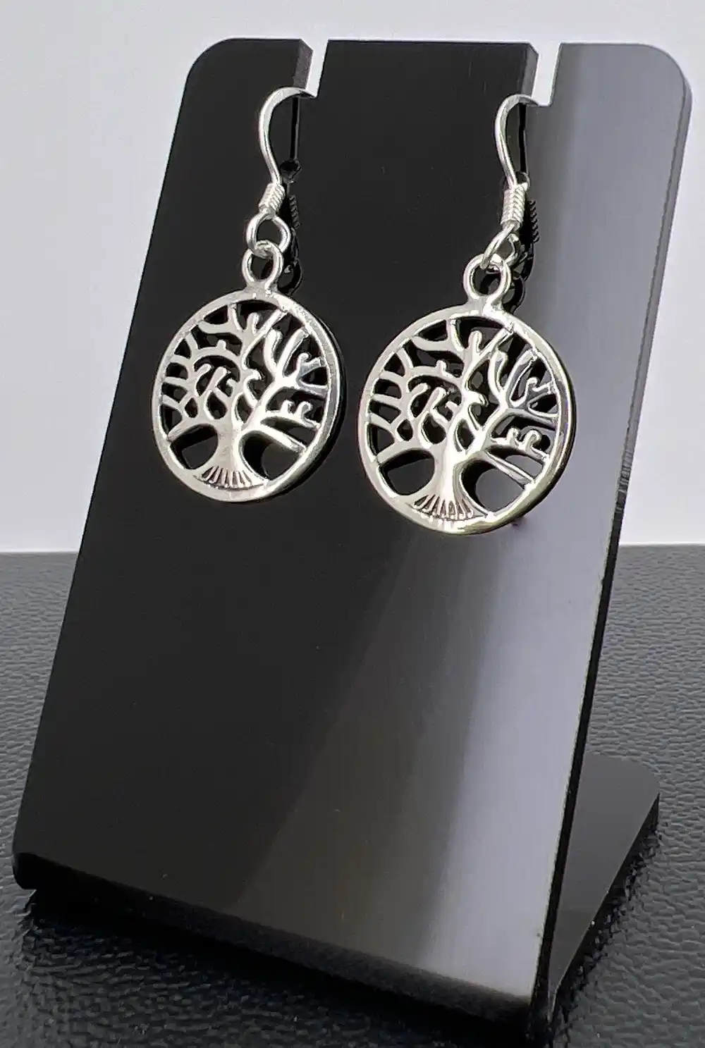 Paire de Boucles d'Oreilles Arbre de Vie en Argent 92.5 