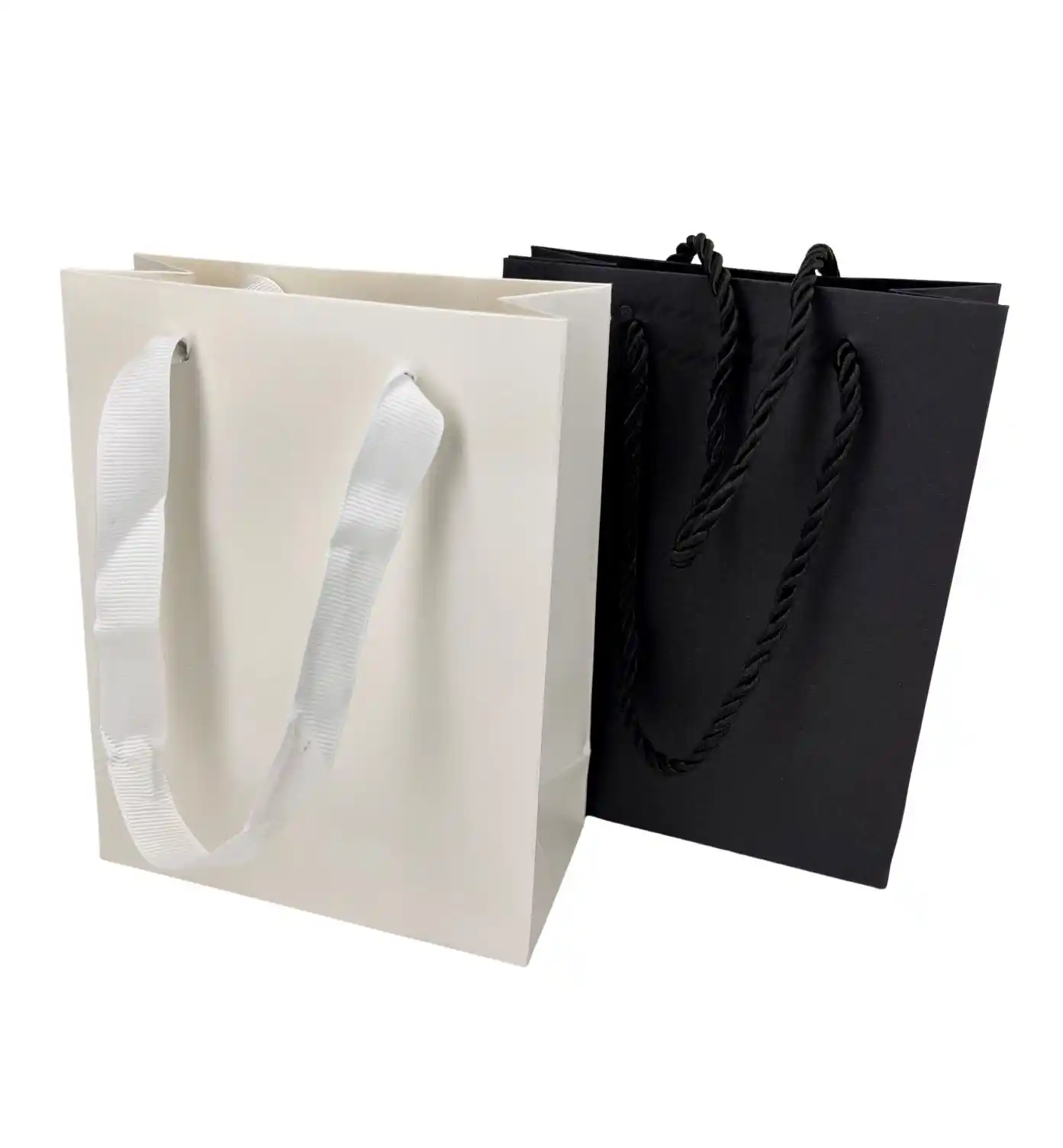 Lot de 12 Sacs Luxes en Carton Cordon ou Ruban 16 x 12 cm 