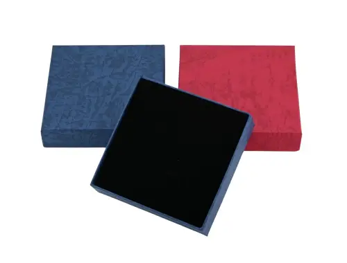12 Boîtes Bijoux Universelles Avec Relief 9 x 9 x 2.5 cm - 2 Couleurs 