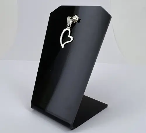 Petit Pendentif Coeur Ajouré en Argent 925 