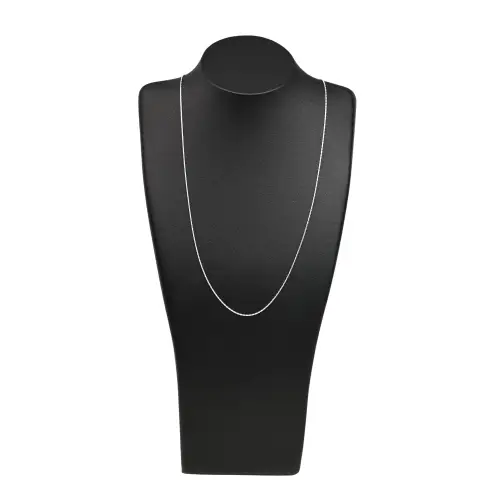 Lot de 5 Chaînes Argent Mailles Corde - 2 tailles. 