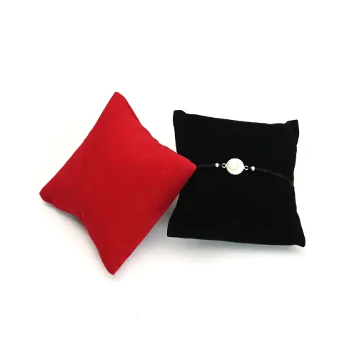 Coussin Présentoir Bracelet Montre en Velours - 2 Coloris Au Choix 