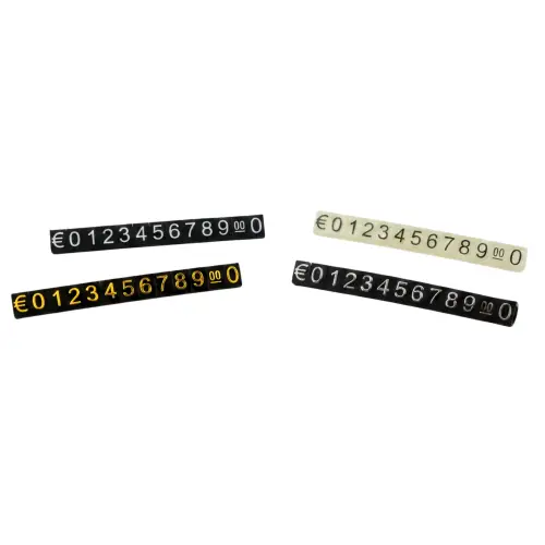 Chiffres prix pour vitrines - modulables - 130 cubes - 8 mm - 4 Coloris Au Choix 