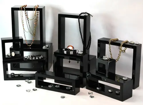 Set de 11 Tablettes Volumes en Acrylique pour Vitrines 