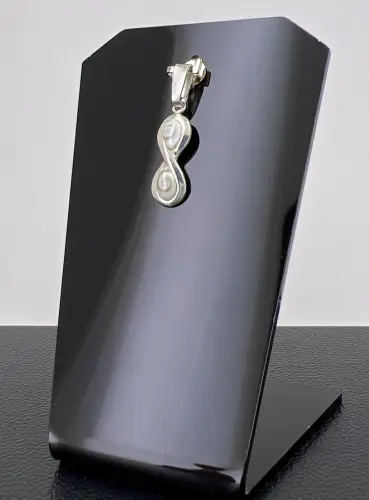Pendentif Infini Oeil de Sainte Lucie et Argent 925 Millièmes 
