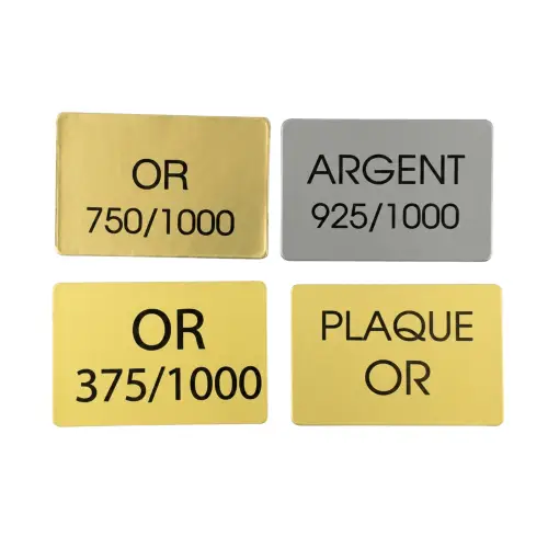 1000 Etiquettes imprimées pour bijoux OR et ARGENT. 