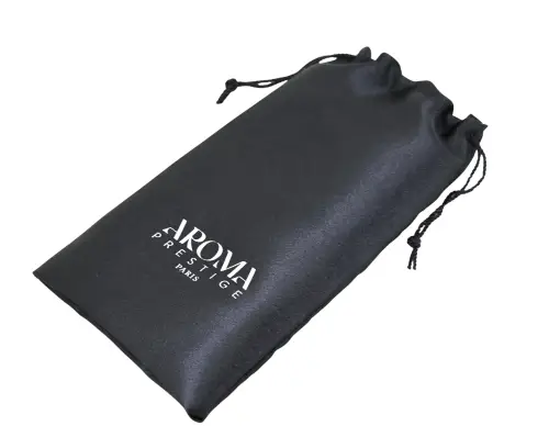 500 Pochettes en Satin 10 x 20 cm sans Bord avec Logo Monochrome 