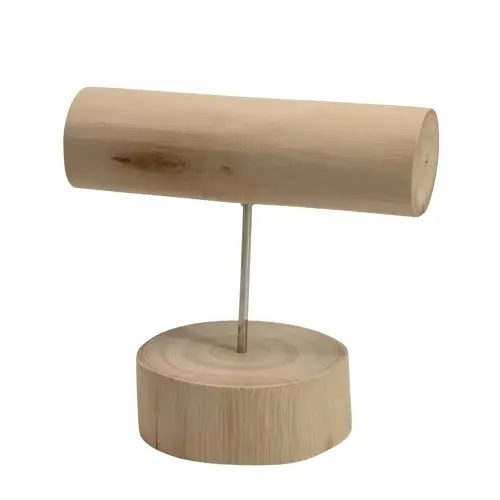 Présentoir Jonc en Bois pour Bracelets Montres - 12 cm 