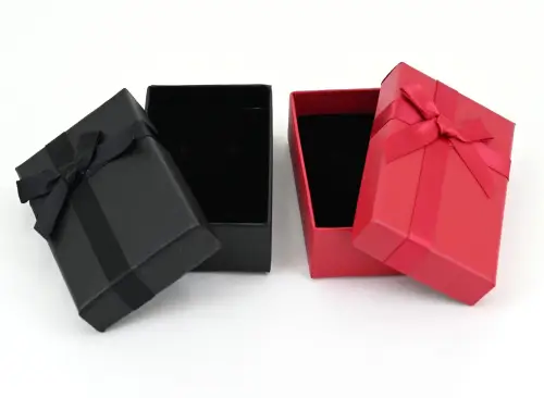 Lot de 12 Boîtes Cadeau Universelles avec Ruban et Noeud - 8 x 5 cm 