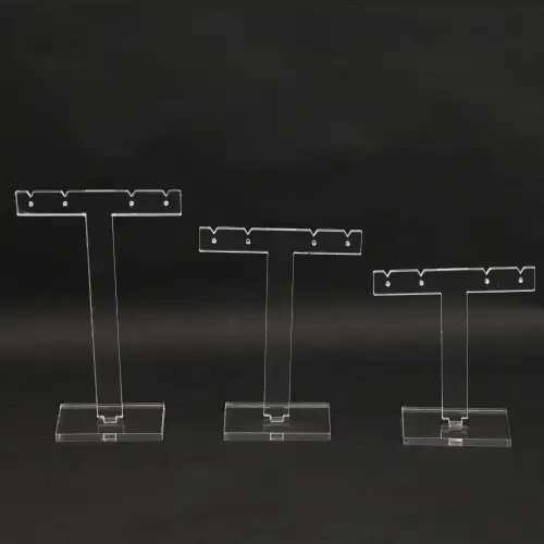 Lot de 3 Arbres Présentoir pour Boucles d'Oreilles en Acrylique 