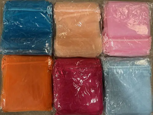 DESTOCKAGE 300 POCHETTES  ORGANZA 17 x 21 cm 