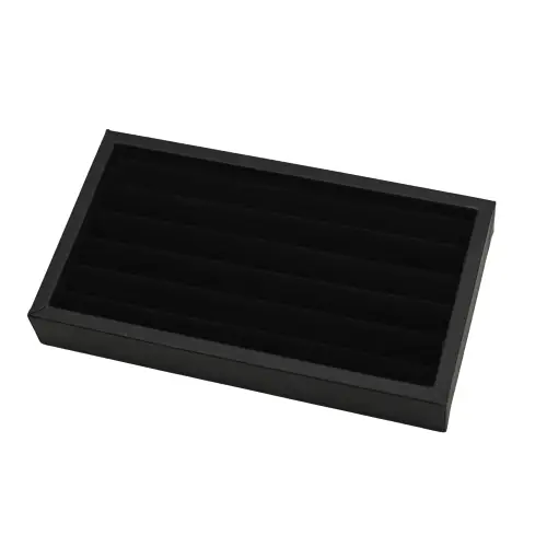 Plateau à Sillons pour Présentation Bagues - 17 x 10 x 2.5 cm 