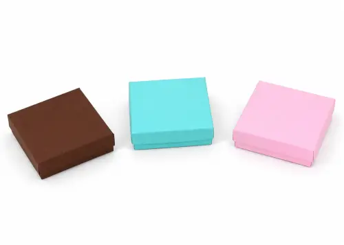 Lot de 12 Boîtes Cadeau Universelles - 9 x 9 x 2.5 cm - 3 Coloris Au Choix 