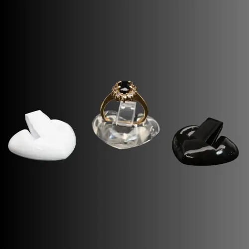 Lot de 50 Plots Coeurs pour Présentation Bague Individuelle 