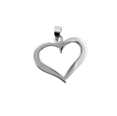 Pendentif Coeur Ajouré en Argent 925/1000. 