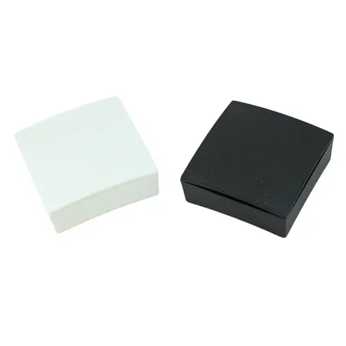 6 Boîtes Plastique Cadeau pour Bijoux - 6 x 6 x 2,2 cm - 3 Coloris Au Choix 