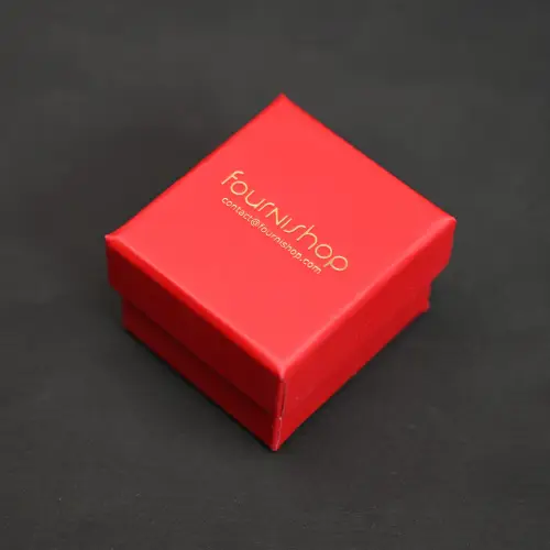 200 Boites Cadeau Cartonnées avec logo: 5 x 4,5 x 4 cm 