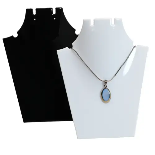 Petit Buste Présentation Colliers pour Vitrine - 12 cm 