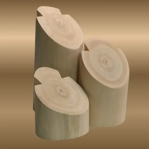 Lot de 3 Présentoirs en Bois pour Colliers et Chaînes 