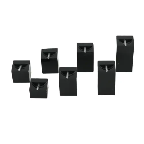 Lot de 7 Plots Présentation Bagues Acryliques Cubiques 