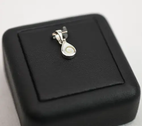 Pendentif Oeil de Sainte Lucie Goutte et Argent 925 - 7.5 mm 