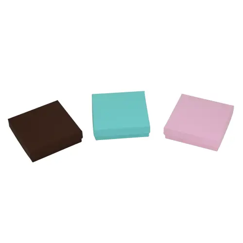Lot de 12 Boîtes Cadeau Universelles - 9 x 9 x 2.5 cm - 3 Coloris Au Choix 