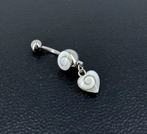 Piercing Oeil de Sainte Lucie Coeur en Argent 925 