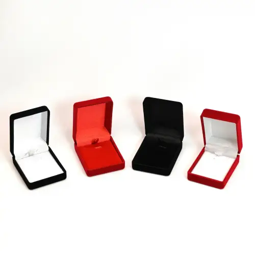 10 Ecrins Cadeau pour Pendentif et Boucles d'Oreilles - 7,5 x 6 cm - 4 Coloris Au Choix 