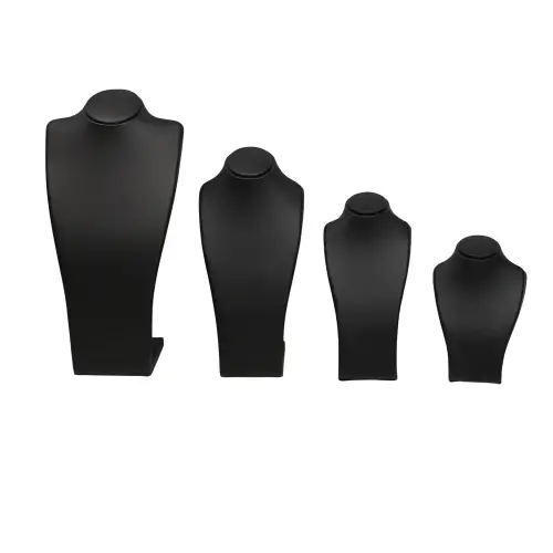 Buste Bijouterie en Similicuir pour Colliers et Sautoirs - 4 Tailles au Choix - 2 Coloris Au Choix 