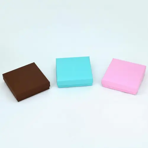 Lot de 12 Boîtes Cadeau Universelles - 9 x 9 x 2.5 cm - 3 Coloris Au Choix 