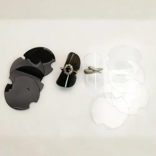 Lot de 100 Rondelles Présentation Bagues en Silicone 