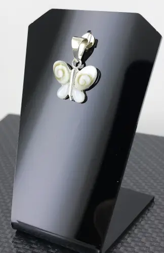 Pendentif Oeil de Sainte Lucie Papillon en Argent 92.5 