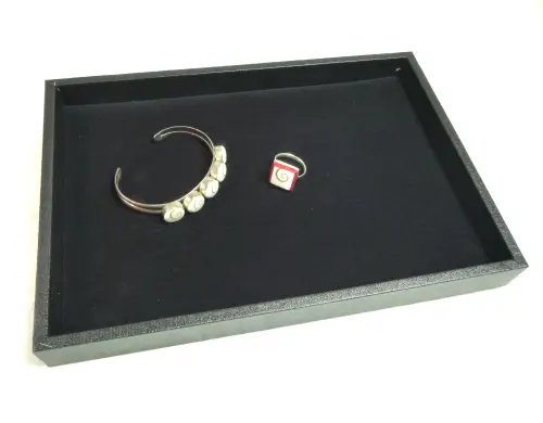 Plateau Présentation Bijoux Fond Plat 25 x 18 cm 