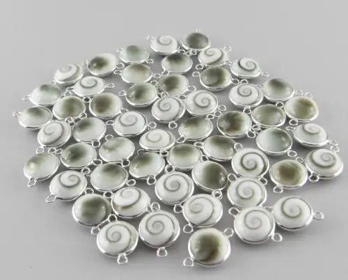 5 Yeux de Sainte Lucie et Argent 92.5 à monter. 8, 10 ou 12 mm 