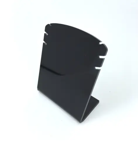 Présentoir acrylique pour 3 colliers chaînettes. 9 cm 