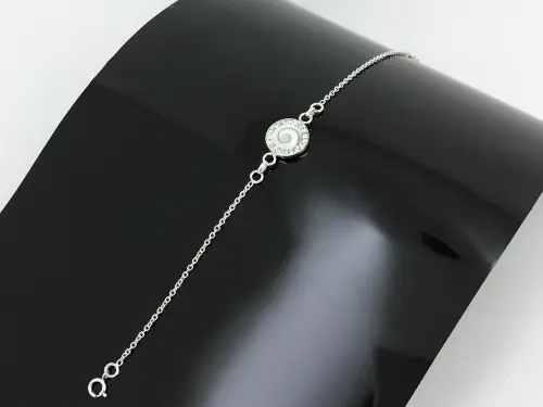 Bracelet Oeil de Sainte Lucie Zirconium et Argent - 13 mm 