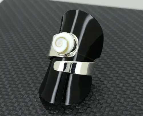 Bague Oeil de Sainte Lucie Ruban en Argent 925/1000 